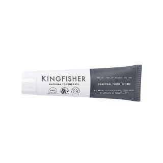 Kingfisher Tandkräm Aktivt Kol Fluorfri 100 ml