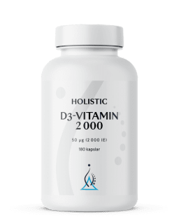 Holistic D3-vitamin 2000 180 kaps