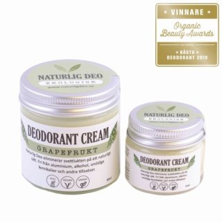 Naturlig Deo Deodorant cream Grapefrukt Eko 60 ml