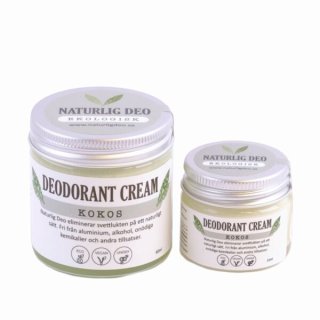 Naturlig Deo Deodorant cream Kokos Eko 15 ml