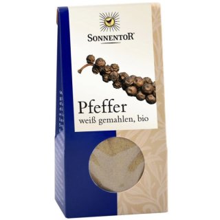 Sonnentor Vitpeppar Mald Eko 35 g