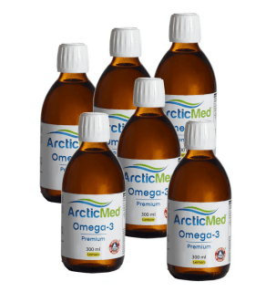 6-PACK ArcticMed Omega-3 Premium 300 ml