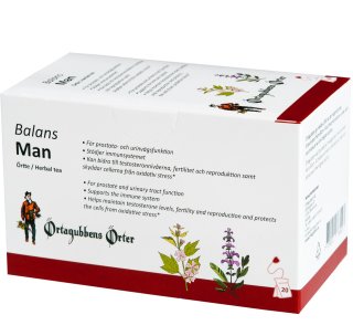 örtte anpassat för män i tepåse