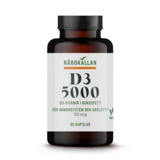 Närokällan D3 5000 IE 90 kapslar Vegan