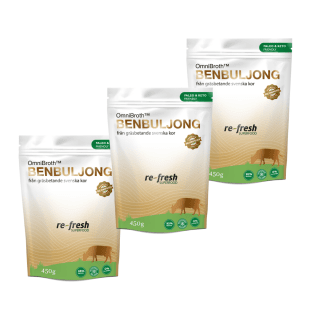 3-PACK OmniBroth™ Benbuljong 450g Re-Fresh Superfood