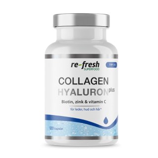 Collagen Hyaluron Plus 120 kapslar Re-Fresh Superfood