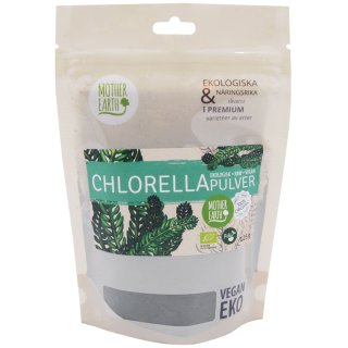 Mother Earth Chlorella Pulver Eko 125 g