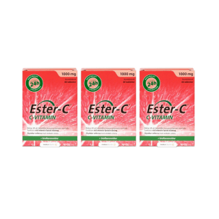 3-PACK Ester-C 1000mg 60 tabletter