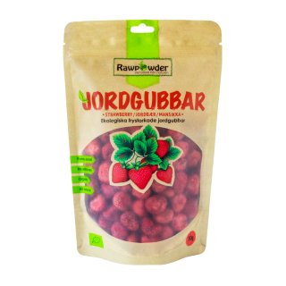 Rawpowder Jordgubbar frystorkade 50g