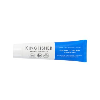Kingfisher Tandkräm Aloe & Tea Tree Mint Fluorfri 100ml