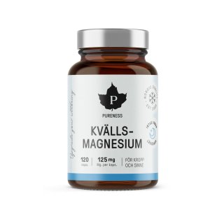 Kvällsmagnesium 120 kapslar Pureness