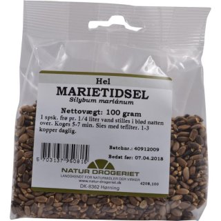 Mariatistelfrö hela 100 g Naturdrogeriet