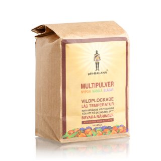 pH-Balans Multipulver 500 g Nypon, nässla & blåbär