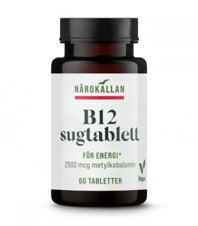 Närokällan B12 2500 mcg Sugtablett 60 tabletter