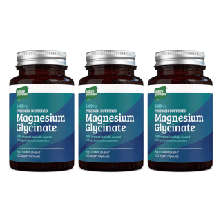 3-PACK Magnesium Glycinate 2400 mg 120 Kaps Nature Provides