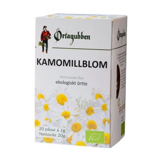 Örtagubben Kamomillblom EKO 20 påsar