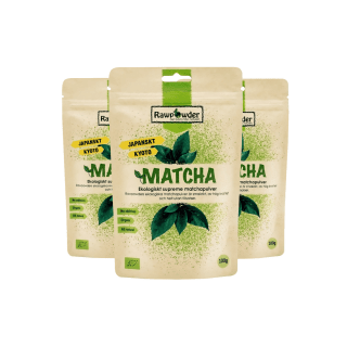 3-PACK Rawpowder Matcha Supreme eko 100 g