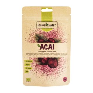 Rawpowder Acai bärpulver Eko RAW 50 g
