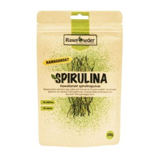 Rawpowder Spirulina pulver Hawaiiansk 100 g