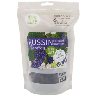 Mother Earth Russin “Blå Thompson” Eko 500 g