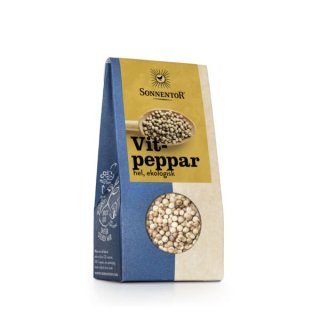 Sonnentor Vitpeppar Hel Eko 35 g