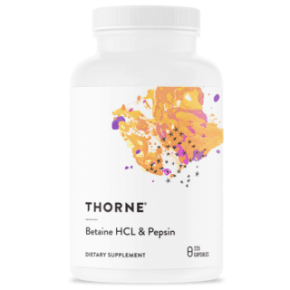 Thorne Betaine HCL & Pepsin 225 kaps