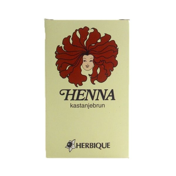 Herbique Henna pulver Kastanjebrun 125 g