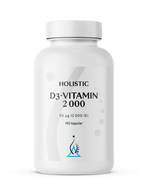 Holistic D3-vitamin 2000 180 kaps
