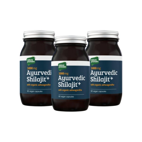 3-PACK Ayurvedic Shilajit+ Ashwagandha 90 kaps