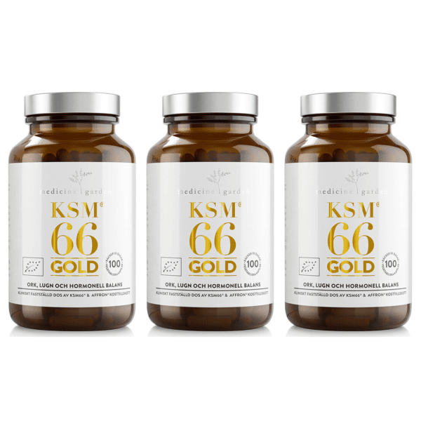 3-PACK KSM66 Gold 100 kapslar