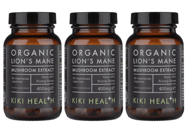 3-PACK Organic Lion's Mane 60 kapslar Kiki Health