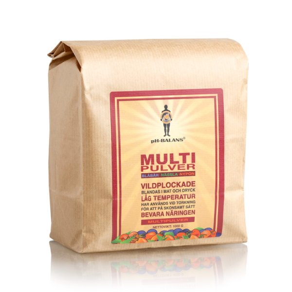 pH-Balans Multipulver 1 kg Nypon Nässla & Blåbär