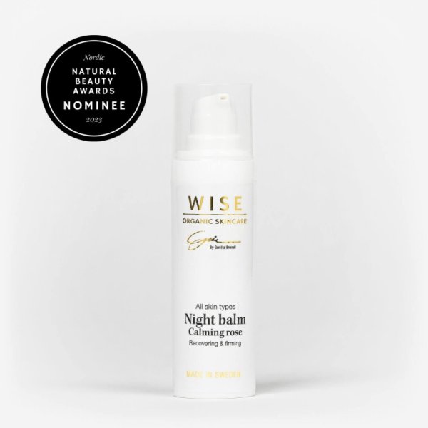 Night balm calming rose 30 ml Wise Organic Beauty