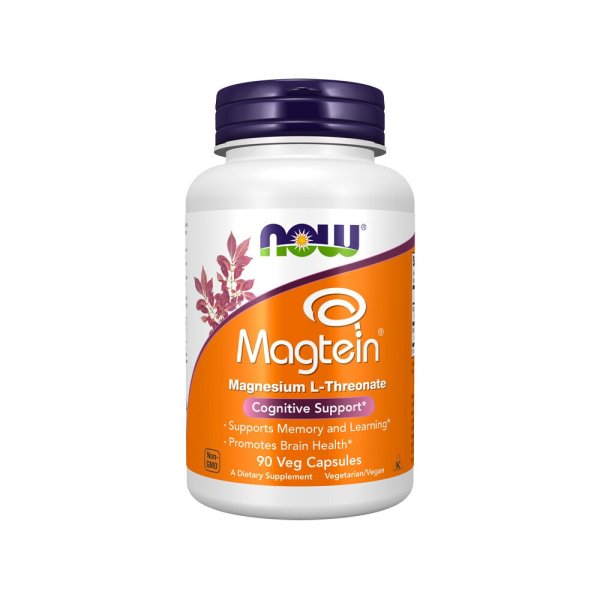NOW Magtein® Magnesium L-Threonate 90 kapslar