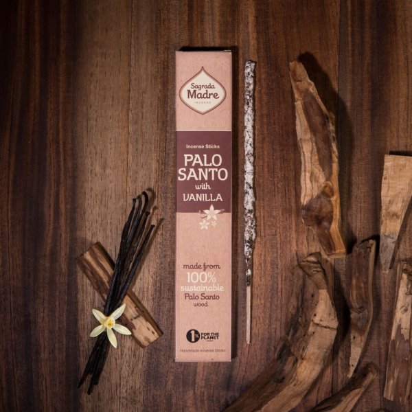 Palo Santo & Vanilj rökelsepinnar Sagrada Madre