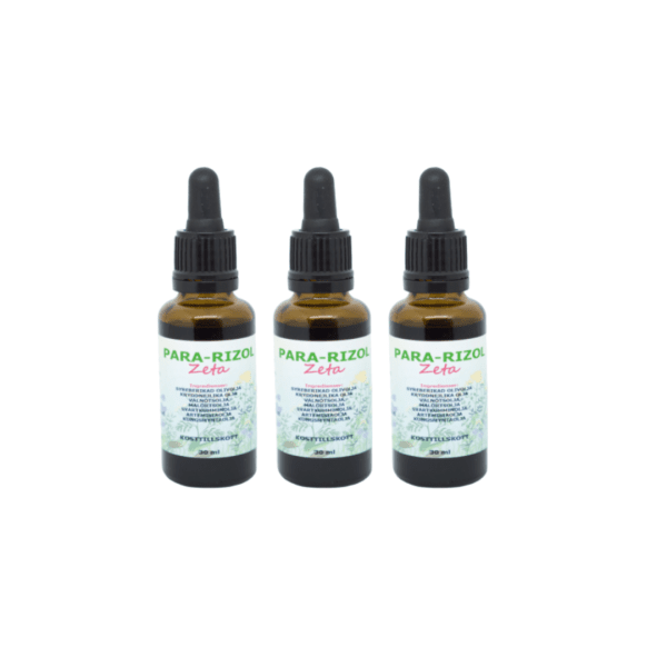 3-PACK Para-Rizol Zeta 30 ml Malört, Kryddnejlika, Valnöt
