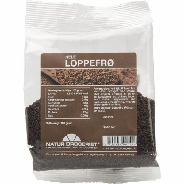 Psylliumfrö hela 100 g Naturdrogeriet