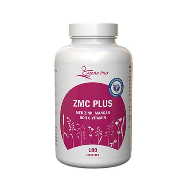 Alpha Plus ZMC Plus 180 tabletter - Zink, Mangan och C-vitamin
