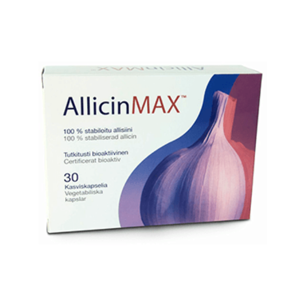 Allicin Max 30 kapslar Patenterat vitlökstillskott