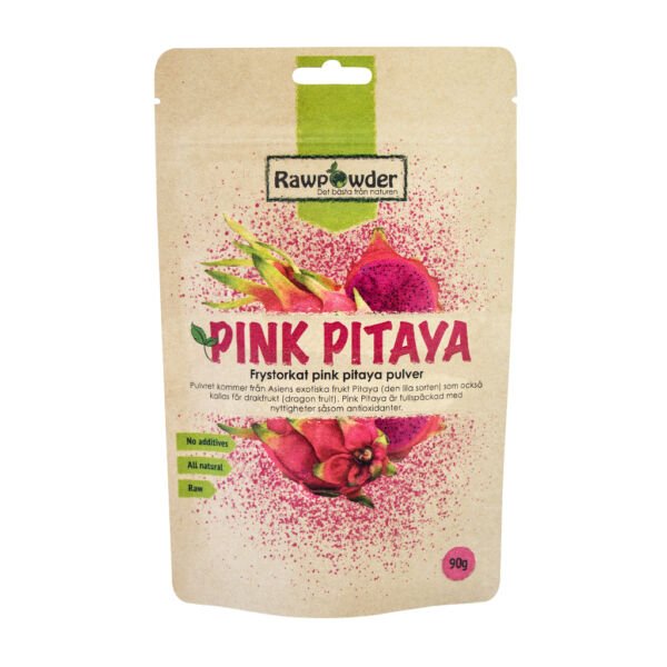 Rawpowder Pink pitaya 90 g - Drakfrukt