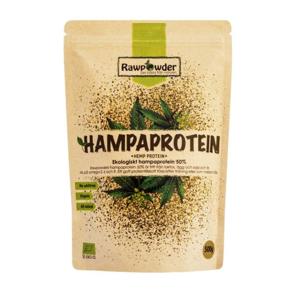 Rawpowder Hampaprotein 50% Eko 500 g