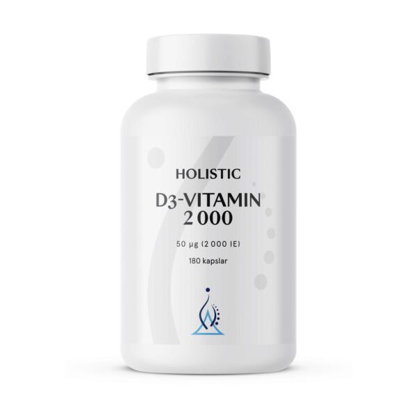 Holistic D3-vitamin 2000 180 kaps