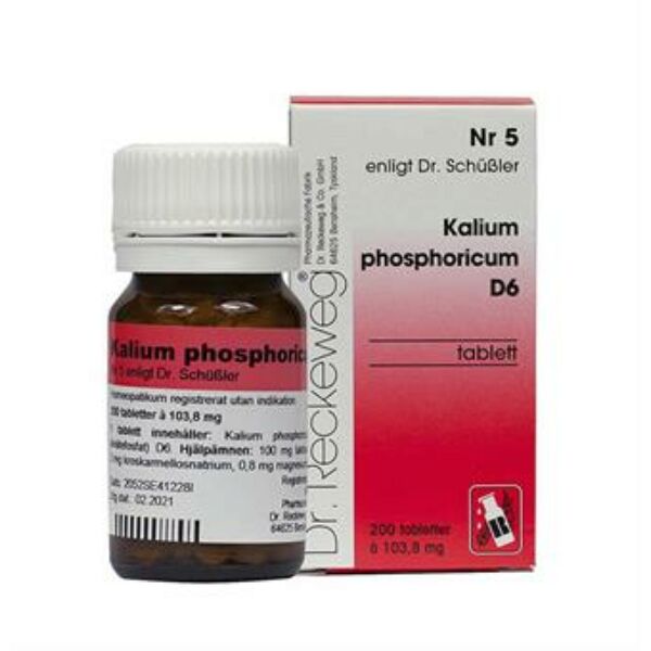 Nr. 5 Kalium Phosphoricum D6 200 tabletter
