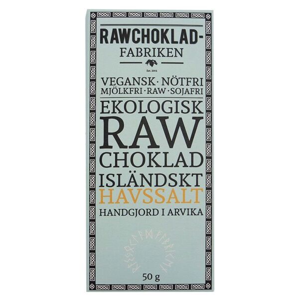 Rawchoklad Isländskt Havssalt Eko