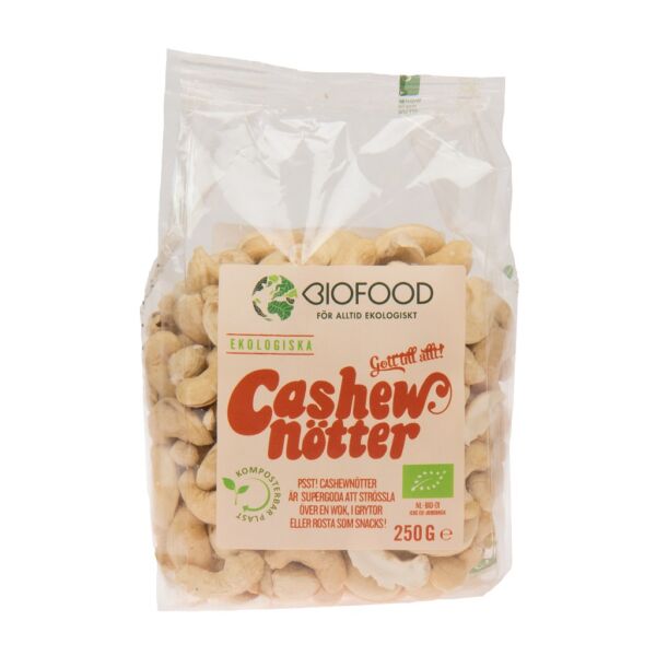 Biofood Cashewnötter Hela Eko 250 g