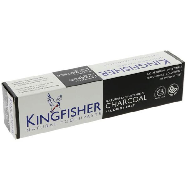 Kingfisher Tandkräm Aktivt Kol Fluorfri 100 ml