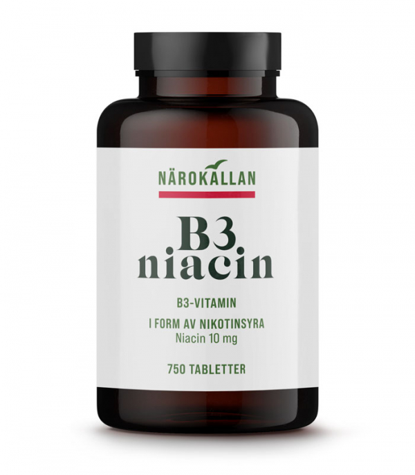 Närokällan B3 Niacin 10 mg 750 tabl