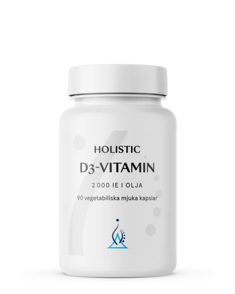 Holistic D3-vitamin 2000 IE i kokosolja 90 kaps