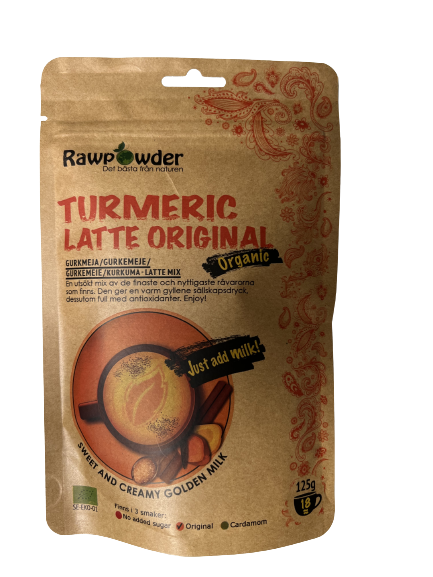 Rawpowder Turmeric Latte Original Eko 125 g - Guldmjölk