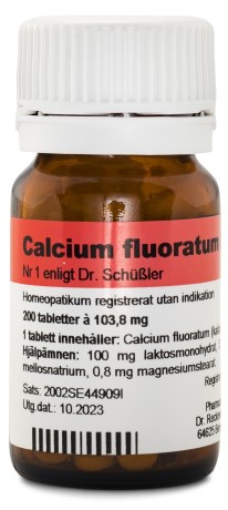 Nr. 1 Calcium Fluor. D6 200 tabletter